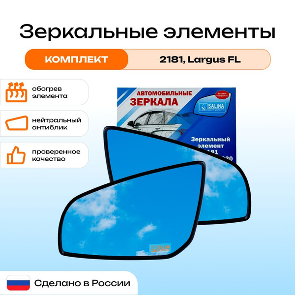 Стекло зеркала Vesta (с 2019) Ларгус FL правое ERGON