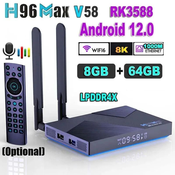 H96 MAX V58 TV Box Телевизионная приставка - купить с доставкой по ...