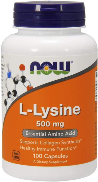 NOW Л-Лизин L-Lysine 500 мг 100 капсул - купить с доставкой по выгодным ...