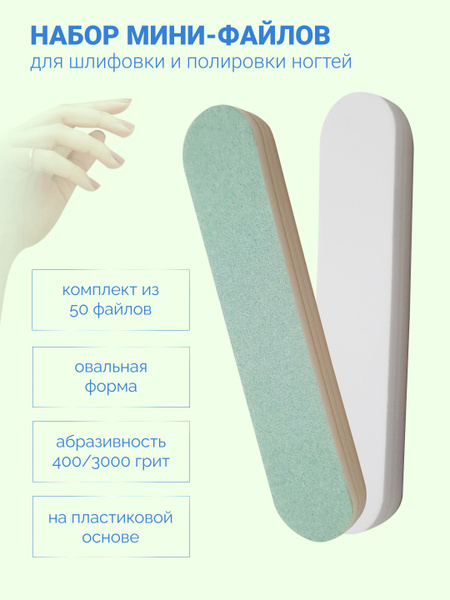 Мини-пилки для полировки и шлифовки натуральных и искусственных ногтей ...