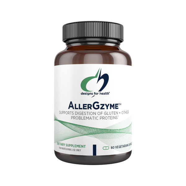 Designs for Health, AllerGzyme, формула для переваривания глютена и ...