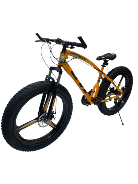 Велосипед-фэтбайк GTI, 26", золотой, 21 скорость, литые диски купить c ...