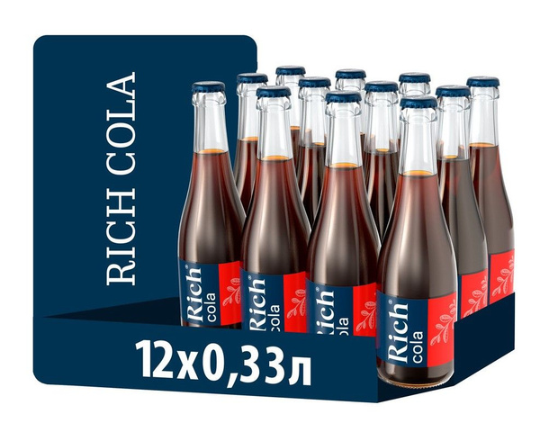 Напиток Rich Кола газированный, 330мл x 12 шт - купить с доставкой по ...