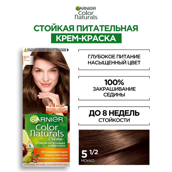 Garnier Стойкая питательная крем-краска для волос Color Naturals ...