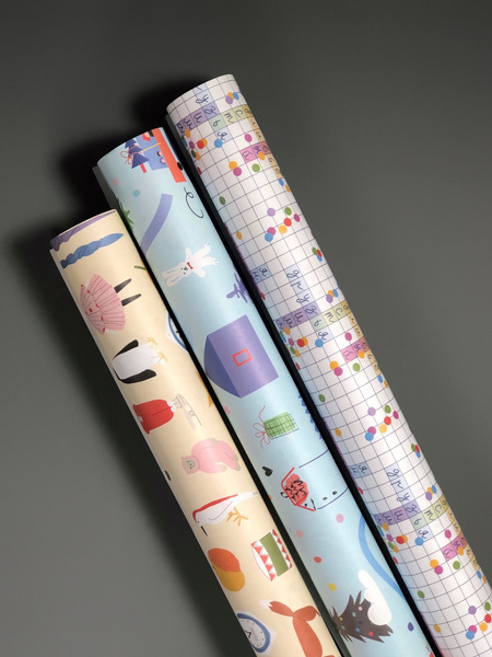 Упаковочная бумага новогодняя №12 / набор 3 рулона купить c доставкой ...