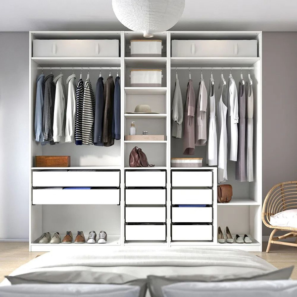 Гардеробная система IKEA ПАКС, ЛДСП, 250x58x236 см купить c доставкой ...