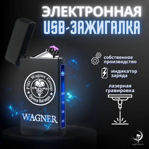 Электронная зажигалка USB, двойная дуга, электроимпульсная зажигалка ...