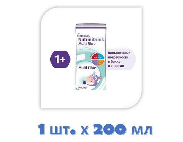 NutriniDrink Multi Fibre / НУТРИДринк с пищевыми волокнами, tetrapack ...
