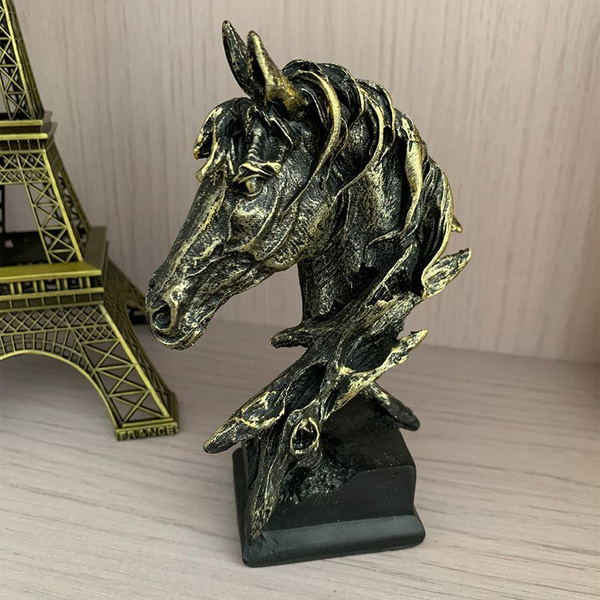 Статуэтка для интерьера, декор для дома, смола ,Статуя с лошадиной ...
