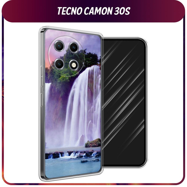 Силиконовый чехол на Tecno Camon 30S / Техно Камон 30S - "Водопад 10 ...