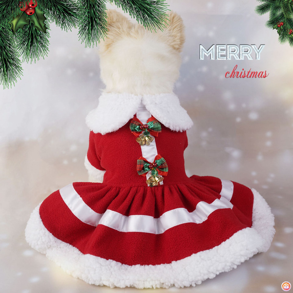 Новогодняя одежда для маленьких собак и кошек рождественский костюм для ...