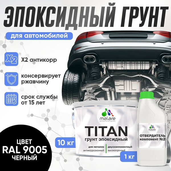 Эпоксидный грунт для авто Malare TITAN / 2К автогрунтовка ...