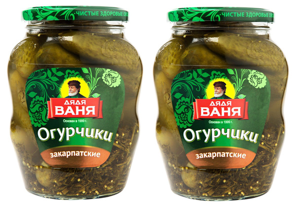 Огурчики Дядя Ваня маринованные Закарпатские 2 штуки по 680 грамм ...