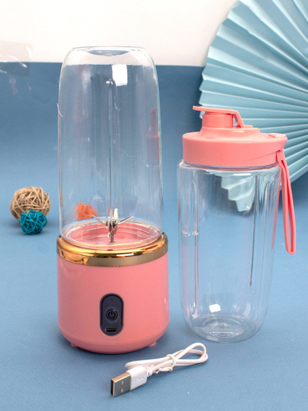Характеристики Портативный блендер для смузи и коктейлей, pink ...
