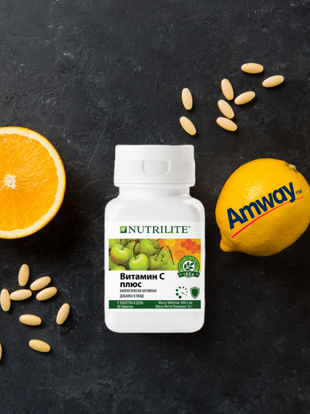 Amway Витамин С плюс, 60 таб. амвей Nutrilite купить на OZON по низкой ...
