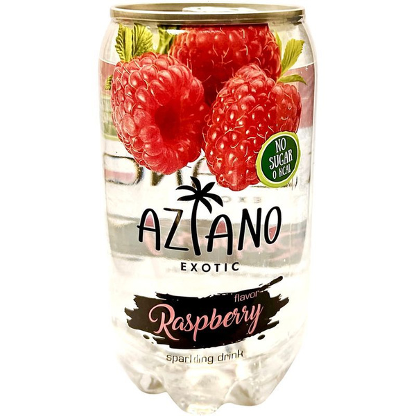 Напиток газированный Aziano Sparkling Drink Raspberry, 350мл купить на ...