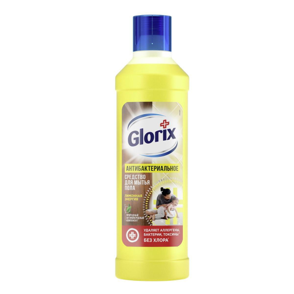 Средство Чистящее Glorix для Пола лимонная Энергия 1л купить на OZON по ...