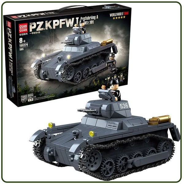 Конструктор Немецкий легкий танк Panzer I Панзер -1 (сопоставим с lego ...