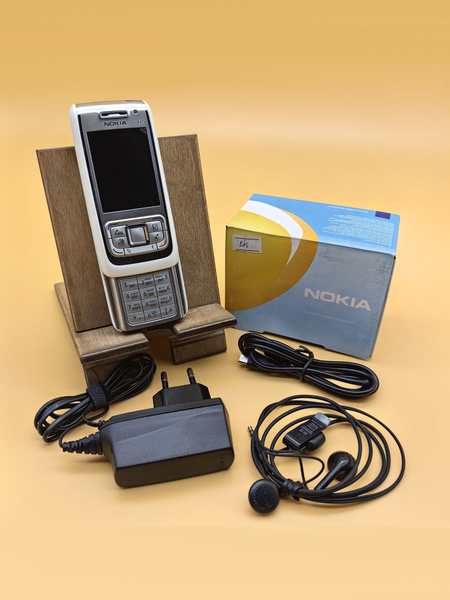 Мобильный кнопочный телефон слайдер Nokia E65, Белый купить на OZON по ...