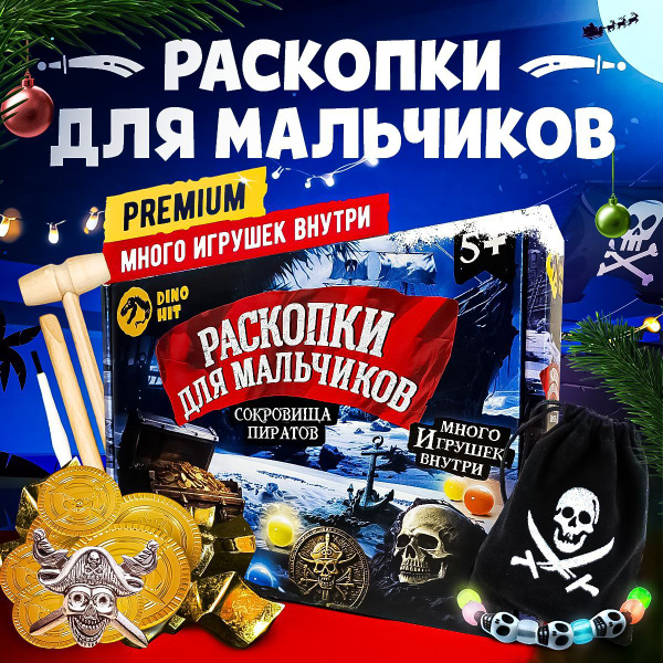 Раскопки для мальчиков. Археологический набор пирата, подарок мальчику ...