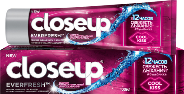 Зубная паста CLOSEUP Cool kiss Everfresh, 100мл купить на OZON по ...