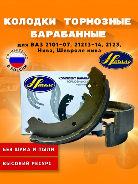 Тормозные колодки задние Начало для ВАЗ 2101-2107, Нива, Шевроле Нива ...