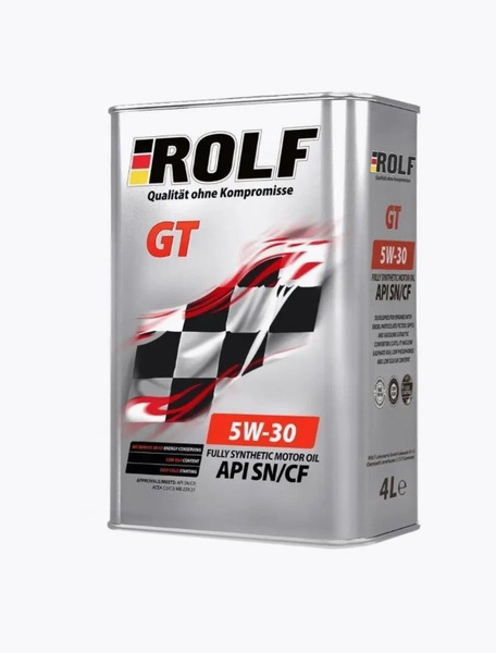 Масло моторное ROLF GT 5W-30 Синтетическое 4 л 322228 купить c ...