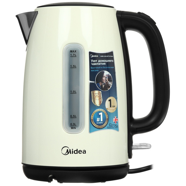 Электрочайник Midea MK-8021 бежевый купить на OZON по низкой цене ...