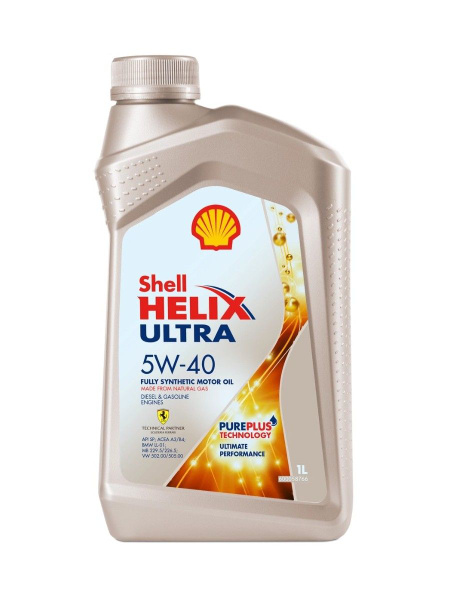Масло моторное 5W40 синт. Helix Ultra A3/B3/B4 SN/CF (1л) (SHELL)