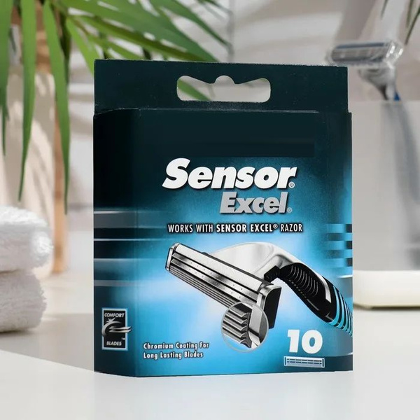 Сменные кассеты для бритья Sensor Excel, 10 шт, Сенсор Эксель купить на ...