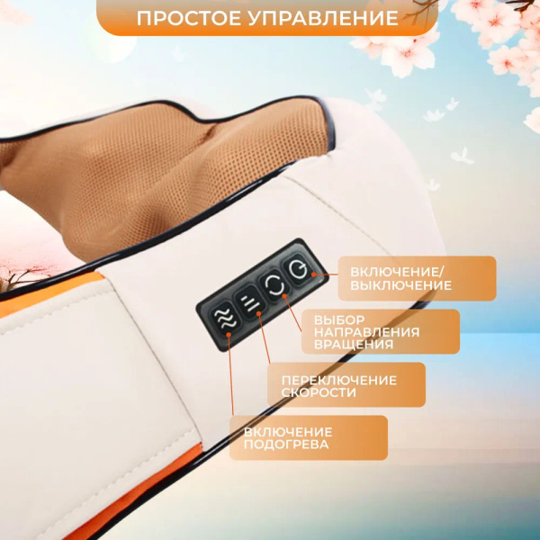 Электрический шейный массажер для тела, шеи и плеч, вибромассажер ...