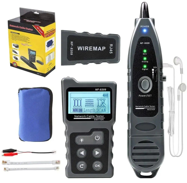 Кабельный тестер цифровой Noyafa NF-8209 - купить с доставкой по ...