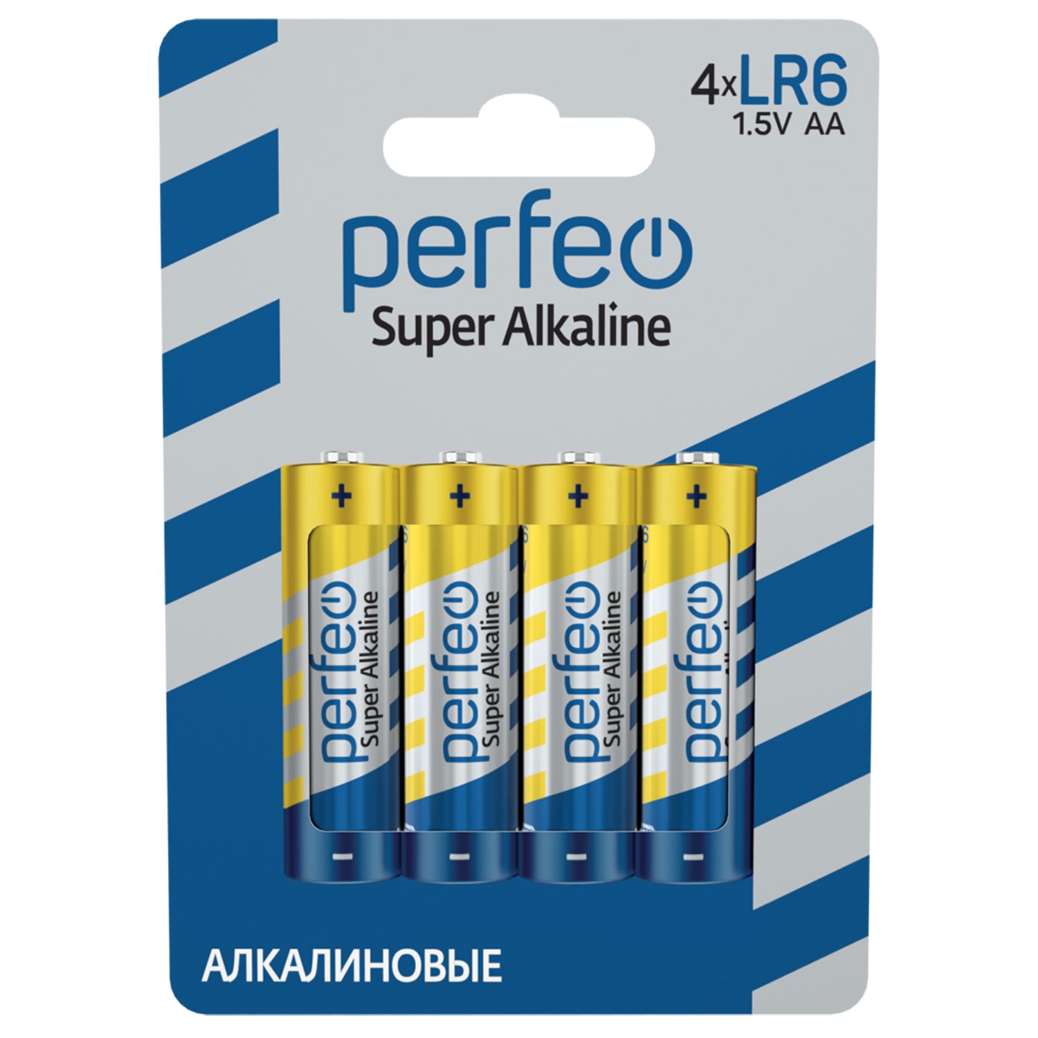 PerfeoБатарейкаAA,Щелочнойтип,1,5В,4шт