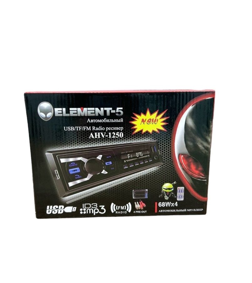 АвтомагнитолаElement-5,USB,SD,TF,FMRadio,Bluetooth,AUX-AHV-1100