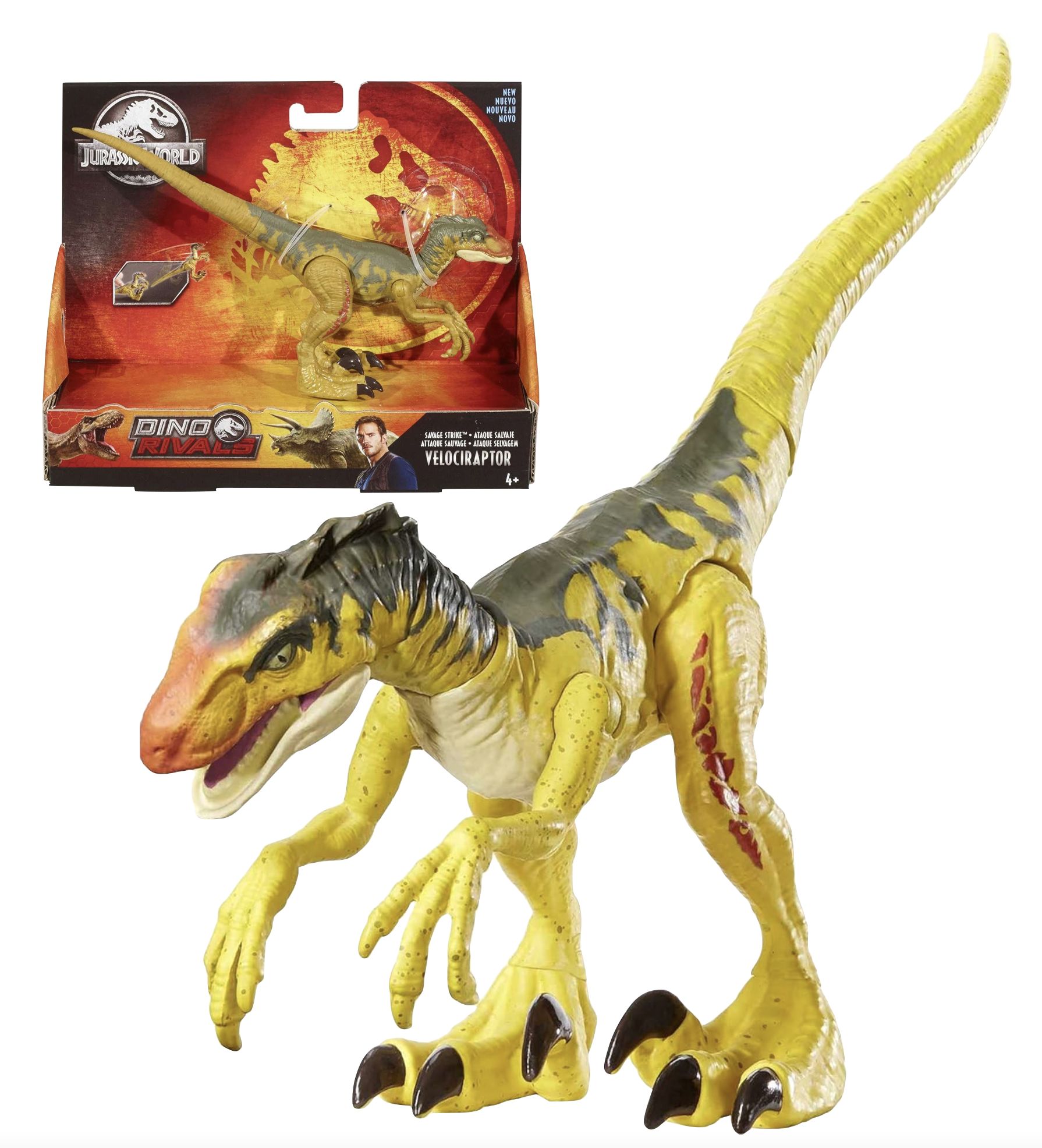 Фигурка динозавра Велоцираптор Jurassic World Velociraptor Savage Strike  series GFG66 Mattel 2019 - купить с доставкой по выгодным ценам в  интернет-магазине OZON (1427060119)