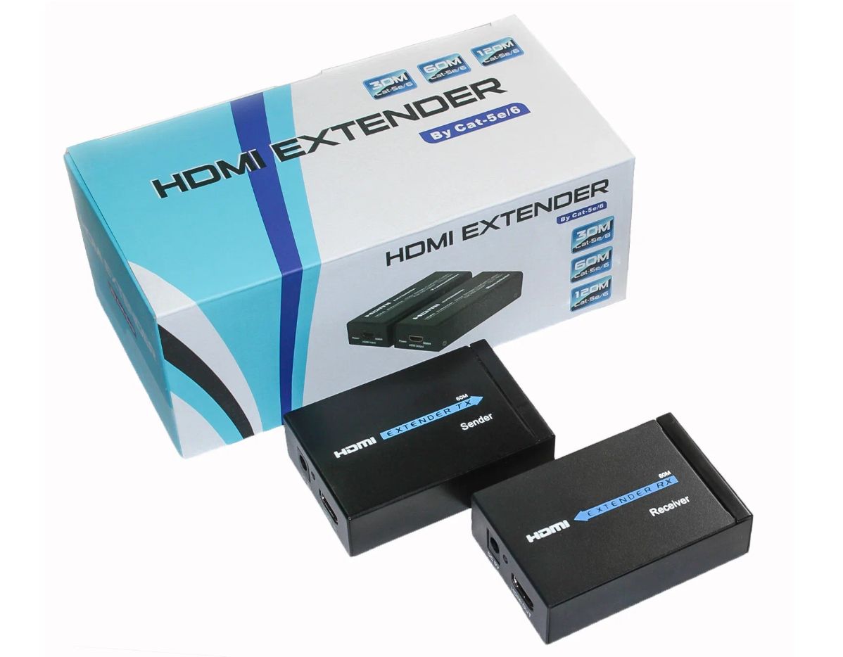 Удлинитель HDMI по витой паре HDTV / RJ45 на HDMI до 60М