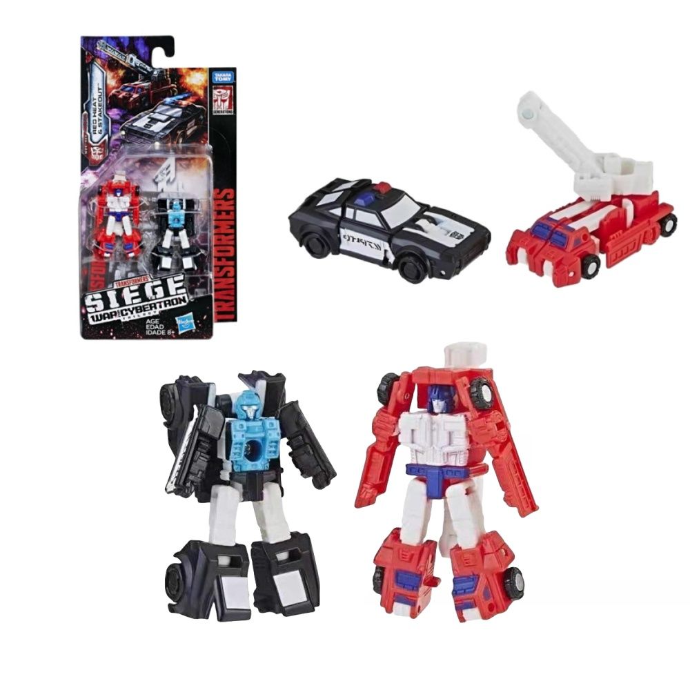 Трансформеры Hasbro Игрушка Transformers Siege War For Cybertron Trilogy  WFC-S19 Red Heat & Stakeout 4cm*2 - купить с доставкой по выгодным ценам в  интернет-магазине OZON (1566364395)