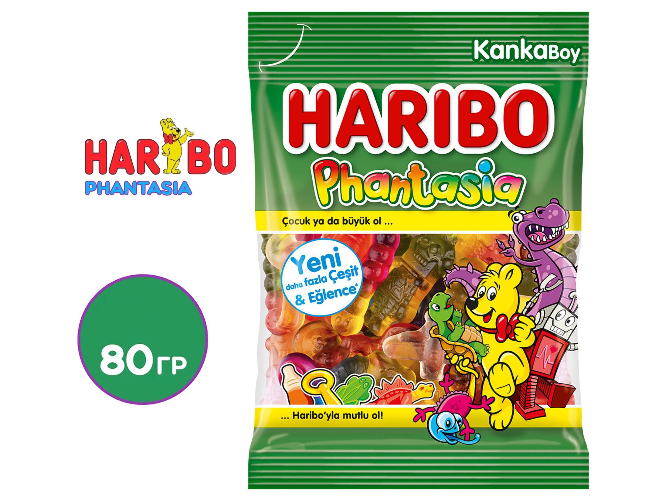 <b>Haribo</b> «Фантазия» — популярная смесь фруктового жевательного мармелада и зе...