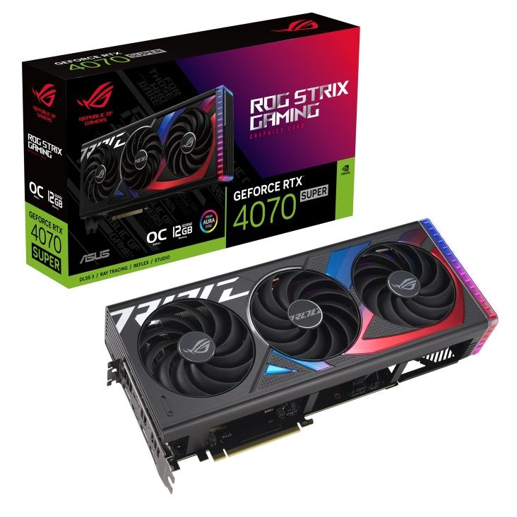 ASUSВидеокартаGeForceRTX4070SUPERGeForceRTX4070SuperGaming12ГБ(90YV0KD0-M0NA00)