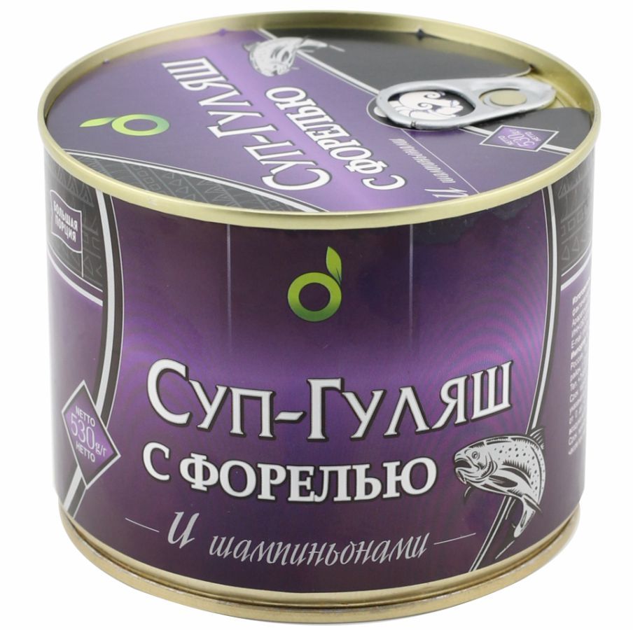 Суп гуляш с форелью и шампиньонами, 530г ECOFOOD (Армения) - купить с  доставкой по выгодным ценам в интернет-магазине OZON (1449793274)