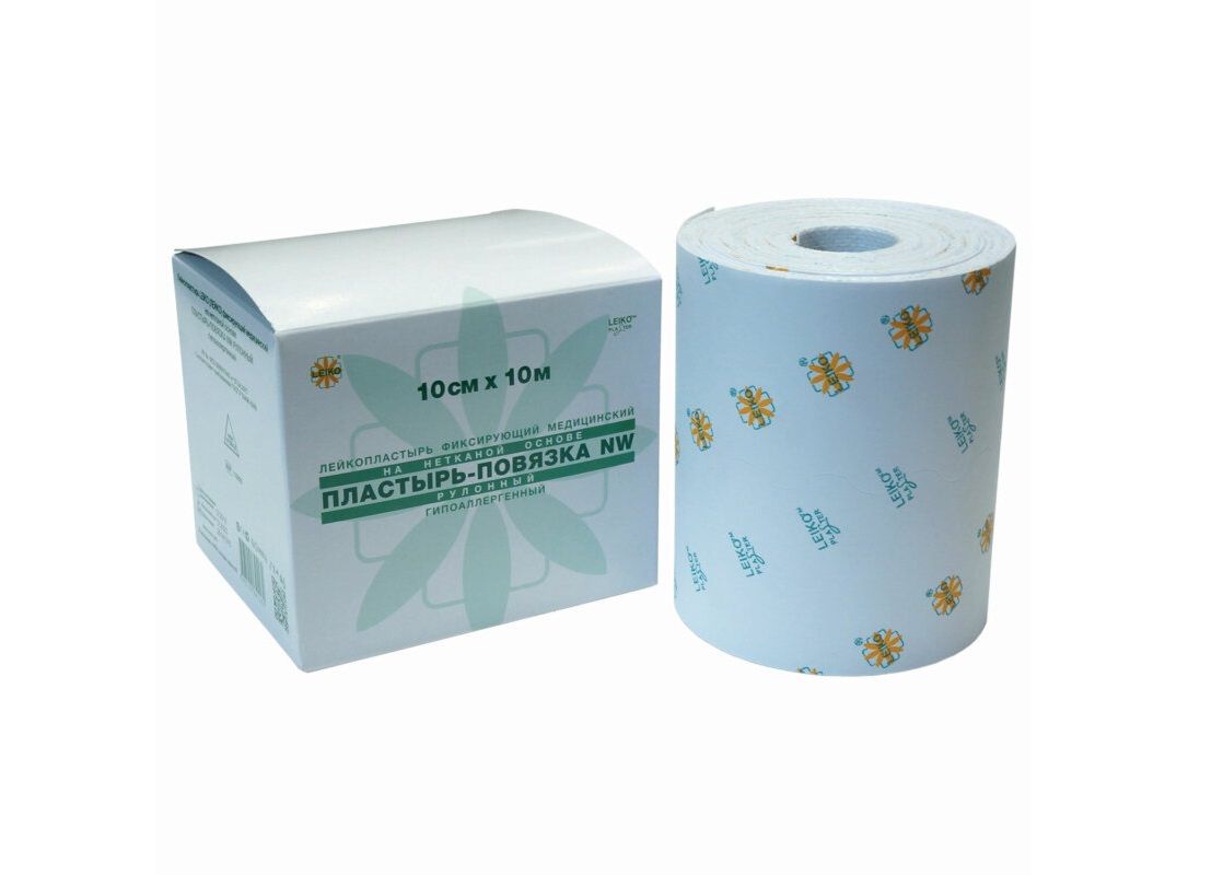 Ср-ва пластырь-повязка фикс. Пластырь-повязка рулонная leiko. Пластырь-повязка рулонная leiko. Пластырь-повязка рулонная leiko 5х1000 см, на нетканой основе "липкий бинт". Пластырь на нетканой основе.