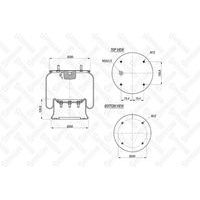 Пневмопод.со стак STELLOX 90-08101-SX, oem 25008