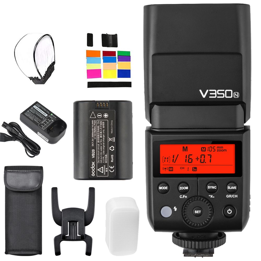 Godox V350C V350N V350S V350F V350O TTL HSS Вспышка для камеры Canon Nikon Sony Fuji Olympus