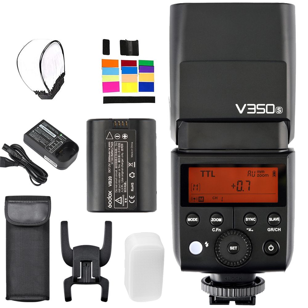 Godox V350C V350N V350S V350F V350O TTL HSS Вспышка для камеры Canon Nikon Sony Fuji Olympus