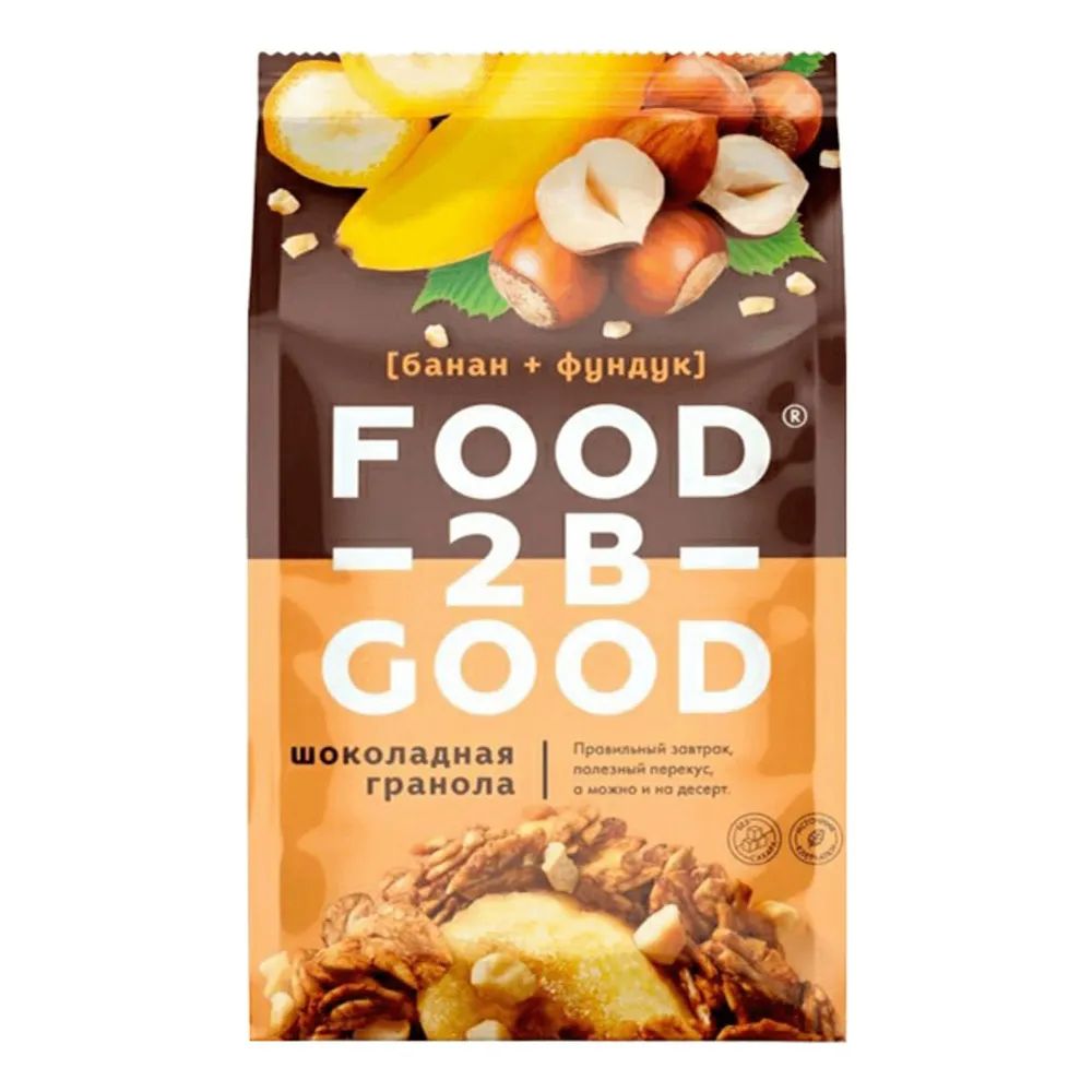 Гранола FoodTobeGood овсяно-ячменная Банан + фундук 250 г - купить с  доставкой по выгодным ценам в интернет-магазине OZON (1547091337)