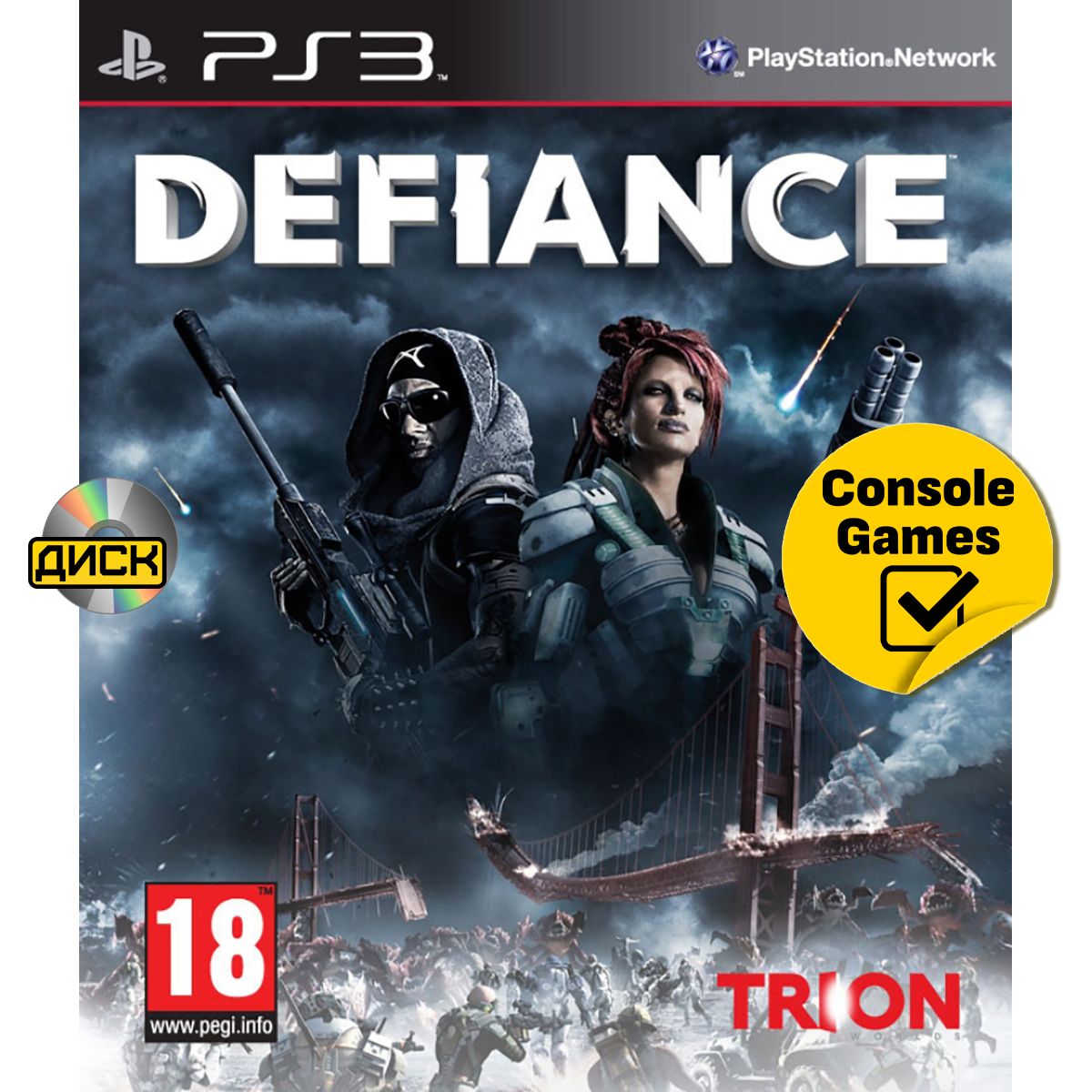 PS3 Defiance (английская версия). Товар уцененный