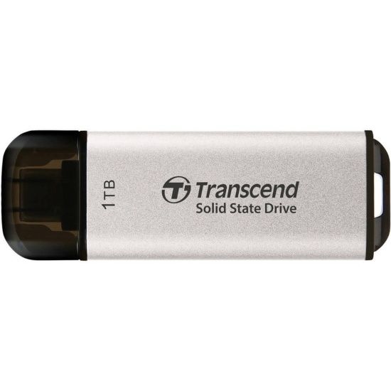 SSDвнешний1ТБTranscendсерый-USB3.1,чтение-1050Мб/с,запись-950Мб/с(TS1TESD300S)