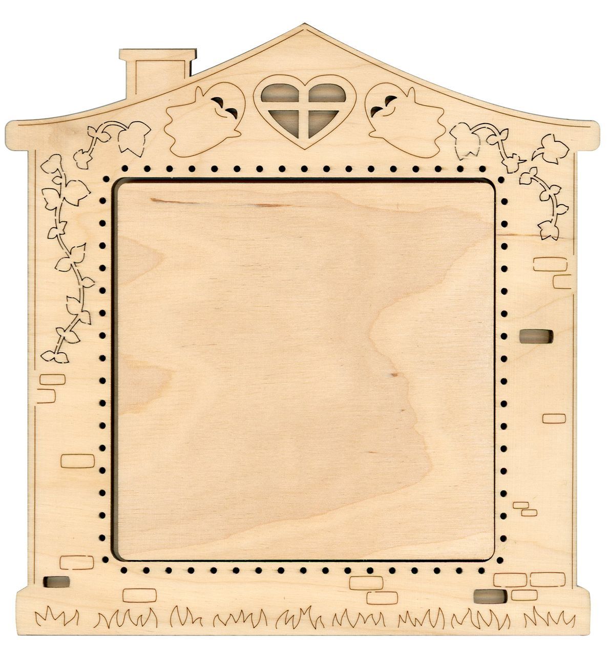 Рамка дом с привидениями. Малая Арт. ор-299 Щепка 13х13 см