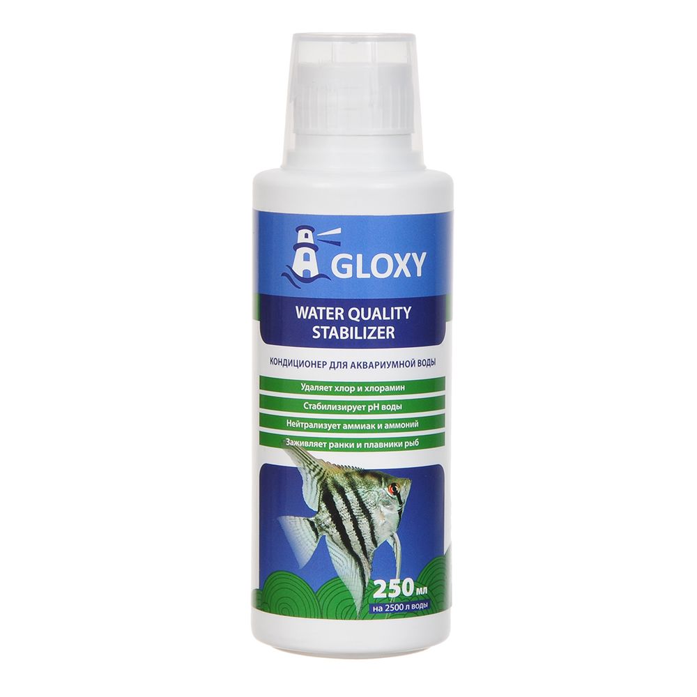 Кондиционер для подготовки воды Gloxy Water Quality Stabilizer 250 мл на 2500 л