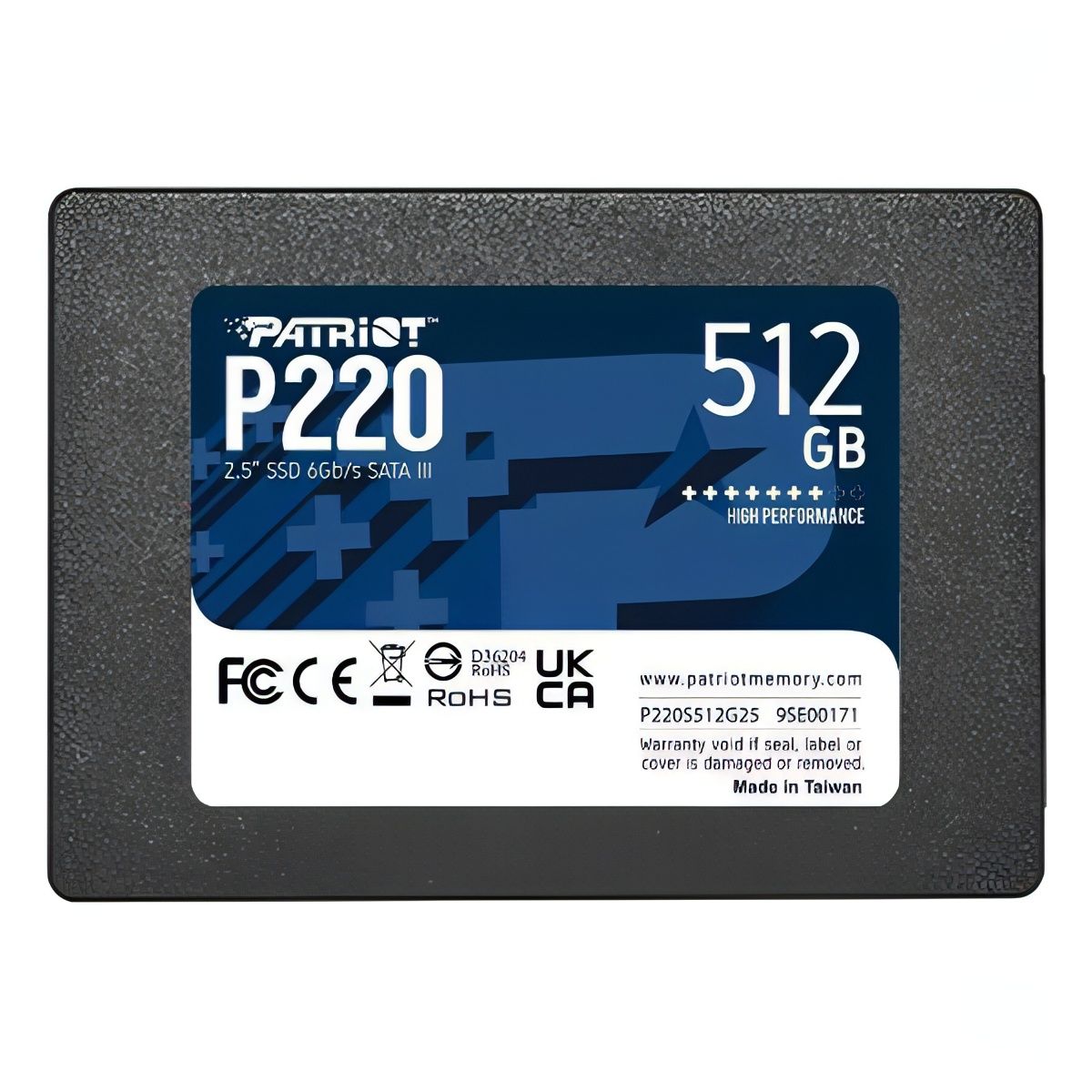 Patriot Memory 512 ГБ Внутренний SSD-диск P220 512GB P220S512G25 (2040032544910,4711378422351)